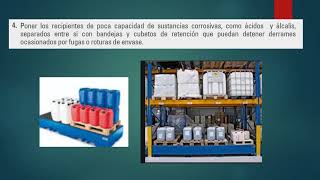 ALMACENAMIENTO SEGURO DE SUSTANCIAS QUIMICAS ALMACENAMIENTO SEGURO DE SUSTANCIAS QUIMICAS