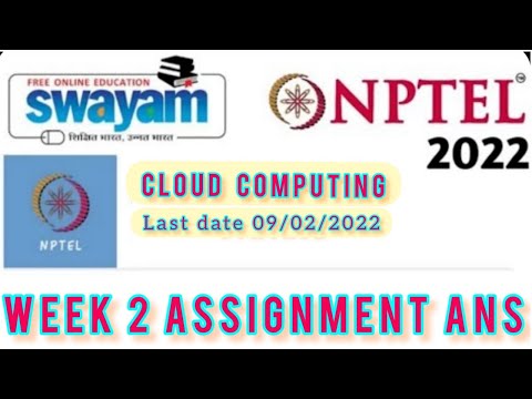 NPTEL cloud computing Assignment 2 Answer 2022 !! Shri Ram Tutorials