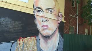 Eminems Melbourne Mural Eating Moms Spaghetti By Lushsux