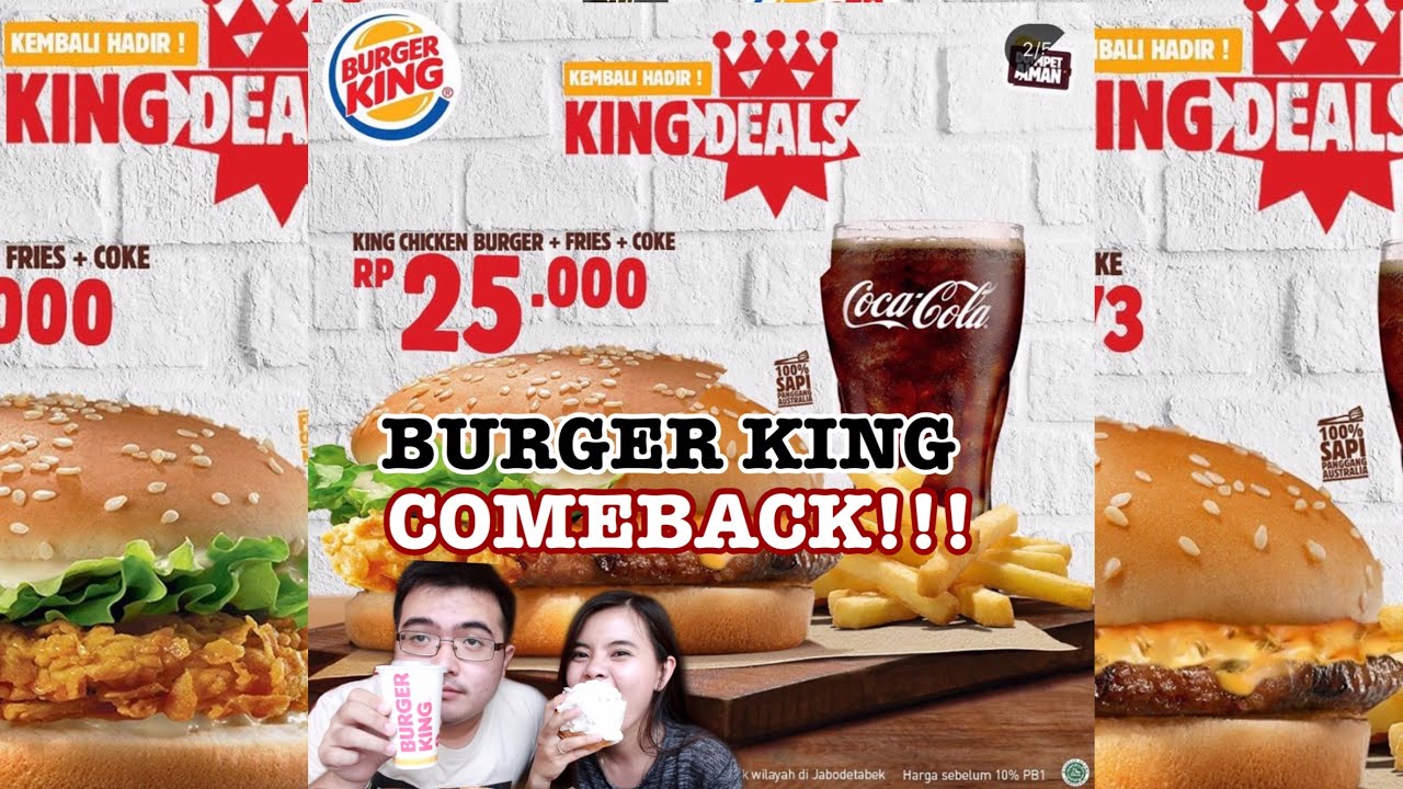Burger King paket KingDeal's cuma 25 ribuan!! - YouTube
