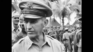 6th Army Commander Gen. Walter Krueger Visiting Troops in Lipa, Batangas, Jan 1945