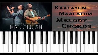 Video thumbnail of "Kaalayum Maalayum Hallelujah song keyboard notes"