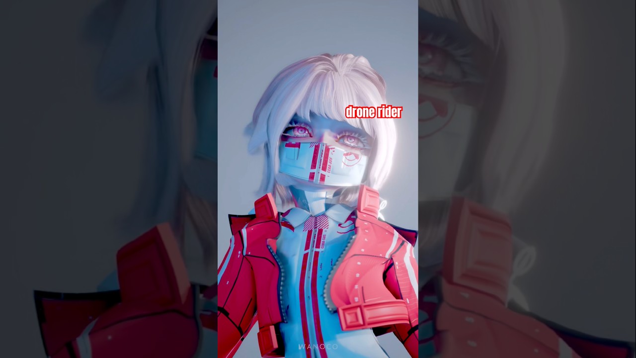 キャラデザ練習 一体目 ドローンライダー #blenderanimation #自主制作