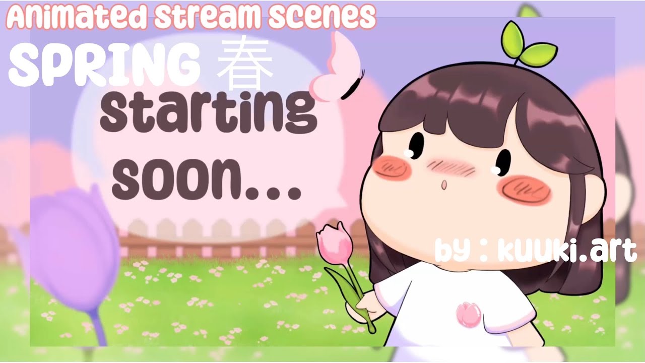Spring Animated Stream Scenes (On sale/販売中) 🌸