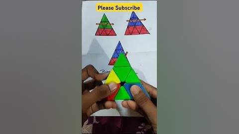 HOW TO SOLVE PYRAMID CUBE🤯 #rubikscube #cubing #cube #shorts #ytshorts #badshahofcube