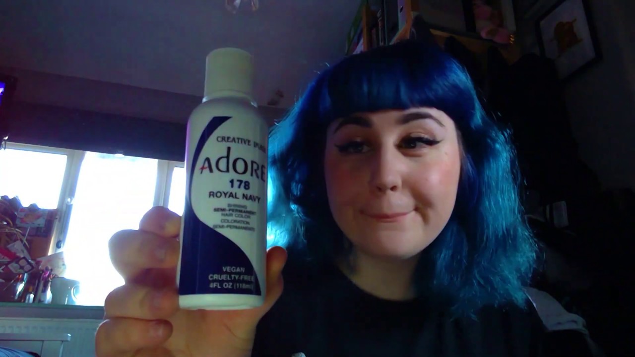 ☄️☄️£ ADORE HAIR DYE TUTORIAL & REVIEW - THE PERFECT NAVY BLUE☄️☄️ -  YouTube