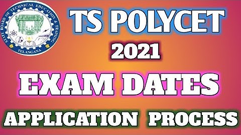 ||TS POLYCET-2021 UPDATE|| TS POLYCET EXAM DATE||
