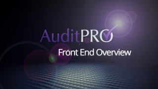 AuditPRO Front End Overview2