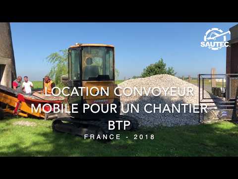 Location convoyeur mobile pour chantier BTP