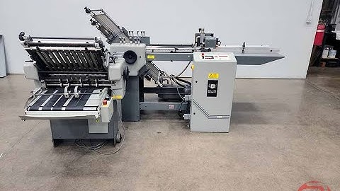 2003 Baum 2020 Pile Feed Paper Folder w/ 8pg Unit and Hang-On Delivery