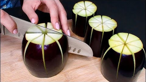 Dieser Trick hat Tausende von Hausfrauen begeistert! Leckere Auberginen! Schnell und lecker!