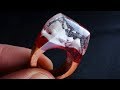 HOW TO MAKE A COOL RING of RESIN and WOOD | DIY
