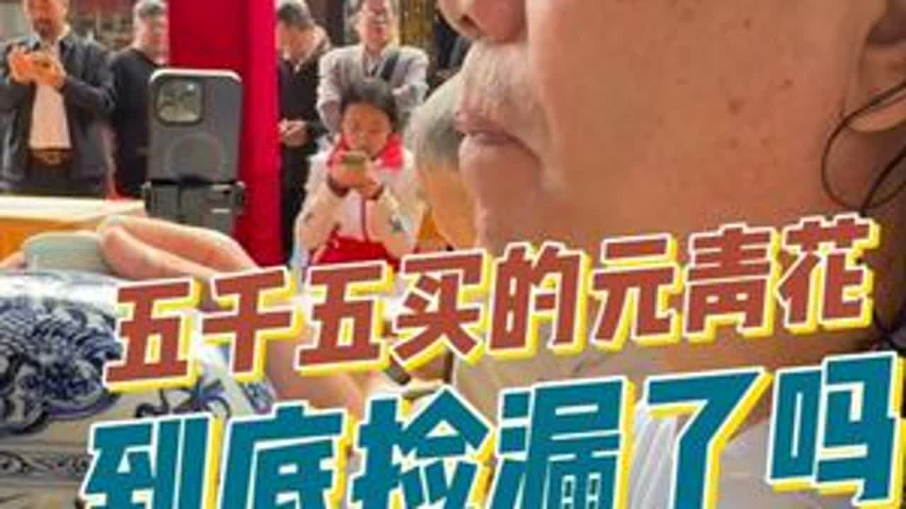 五千五买的元青花，到底捡漏了没有？#鉴宝