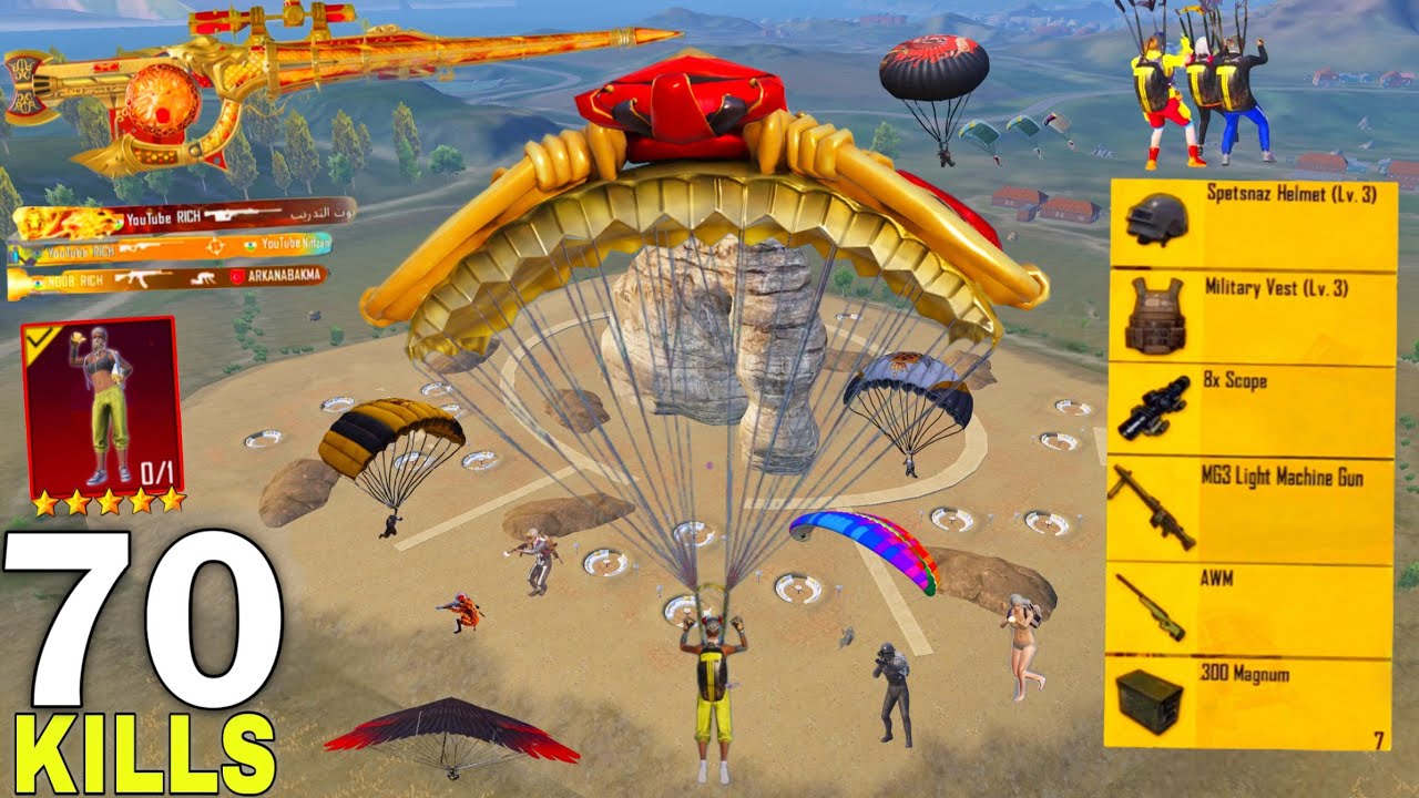 Wow!😍 NEW BEST LOOT GAMEPLAY with/ AWM+p90 🥵 Pubg Mobile