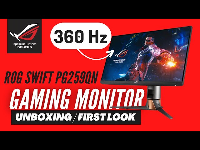 ASUS ROG Swift PG259QNR 25'' FHD 360Hz Nvidia Reflex Gaming Monitor