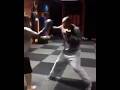U.S. Navy Boxer Does Mitt Work in Bahrain at JD Boxing