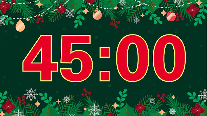 45 minute christmas timer with music and alarm 🎵⏰
