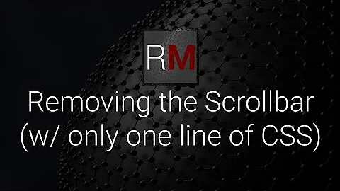 Como esconder a barra de rolagem CSS?