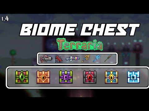 Terraria all biome chest weapons.