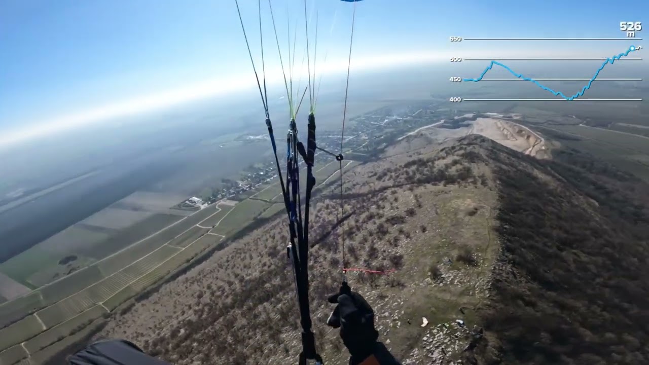 Szársomlyó februári gyenge termikus nap