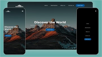 How to Build a Modern Website using HTML, CSS and JavaScript | Fully Responsive Web Design