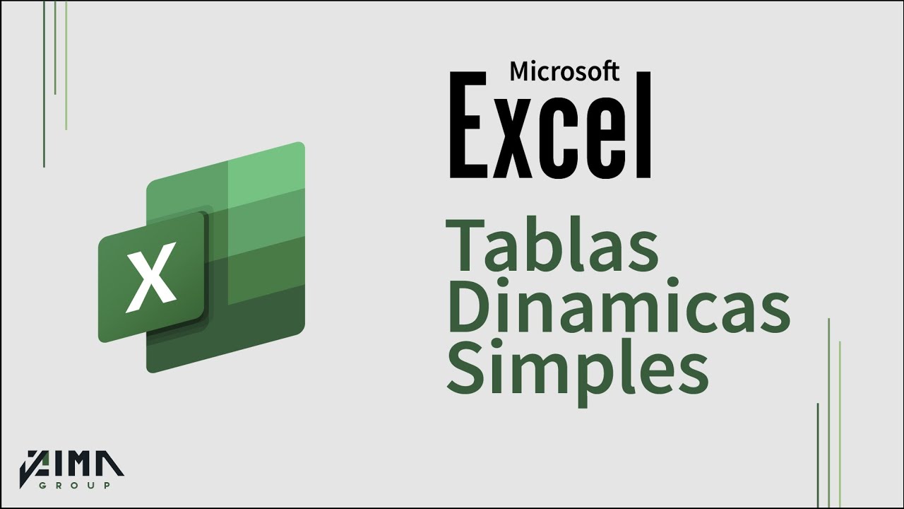 Como crear una tabla dinamica (Desde Cero) YouTube