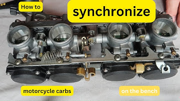 Hoe synchroniseer je een set carburateurs van een motorfiets op de werkbank? / #Motorfietsrestaur...