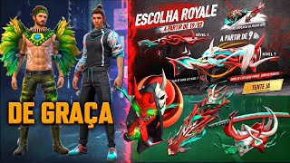 PACOTE ARARA GRÁTIS, NOVOS ITENS MUITO TOP, ARMA EVOLUTIVA E COMO PEGAR O NOVO PERSONAGEM FREE FIRE