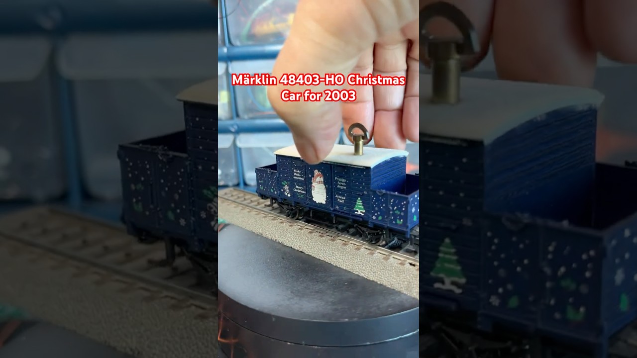 Märklin 48403-HO Christmas Car for 2003 - YouTube