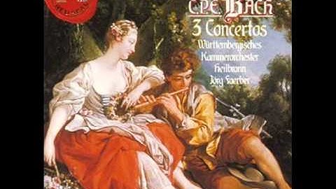 Carl Philipp Emanuel Bach, Flute Concerto in D minor Wq. 22 (FULL). James Galway (flute)