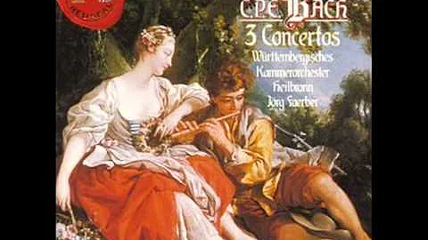 Carl Philipp Emanuel Bach, Flute Concerto in D minor Wq. 22 (FULL). James Galway (flute)