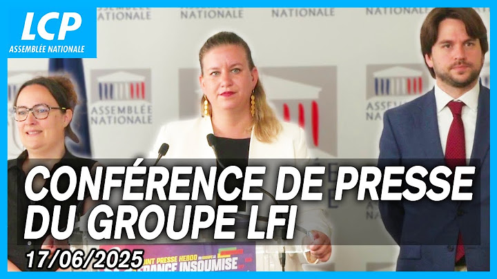 Mathilde Panot : conférence de presse du groupe LFI à l'Assemblée nationale - 17/06/2025