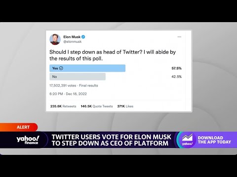 Twitter users vote elon musk out as ceo: poll