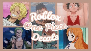 ROBLOX || Bloxburg x Royale High ~ Aesthetic One Piece Decals Ids