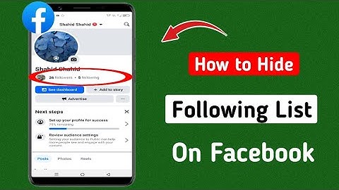 How to Hide Following List on Facebook.how to Remove following list on Facebook.Fb following Hide.