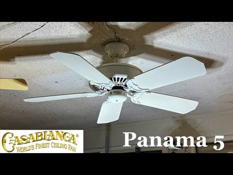42" Casablanca Panama 5 Ceiling Fan (Full Video)