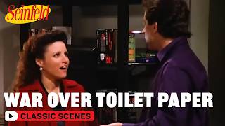 Elaine Declares War Over Toilet Paper The Stall Seinfeld