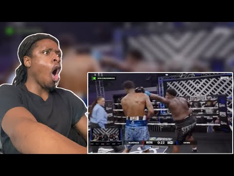 BLUEFACE VS CHIBU FULL FIGHT REACTION