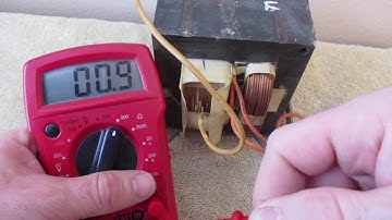 How to test Microwave Transformer Multimeter testing Primary Secondary oven HV
