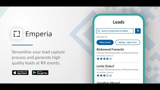 📱 IFS 참가기업을 위한 세일즈 맞춤 서비스, [Lead Manager App 리드 매니저 앱 (구) Emperia] 사용 안내