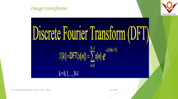 I unit II part Image transforms  introduction Ist -video by Dr.P.Lakshmi Sridhar