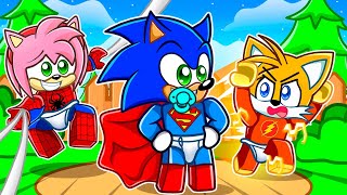 Having A Superhero Baby Family In Roblox