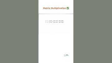 Matrix Multiplication ✅️ #shorts  #mathematics #mathvideos #math  #geometry #science #matrices