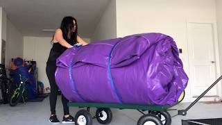 Deliver the purple waterslide bounce house 7 in 1 combo screenshot 5