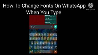 Font Changing In WhatsApp (Only On Android Phones) screenshot 4