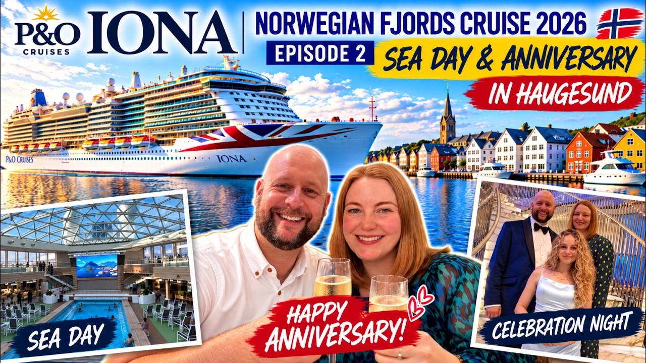 P&O Iona Norwegian Fjords Cruise 2026 | Sea Day, Celebration Night & Haugesund
