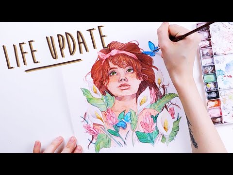 Rambling About Life and Youtube Changes // Watercolor Paint With Me