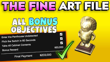 The Fine Art File All Bonus Objectives Guide (Full Stealth) in GTA Online Agents of Sabotage