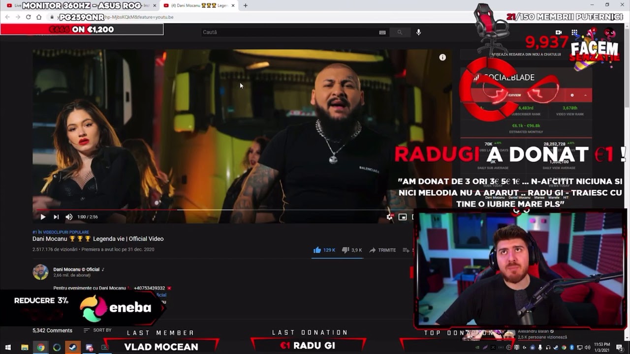 REACȚIE la Dani Mocanu 🏆🏆🏆 Legenda vie