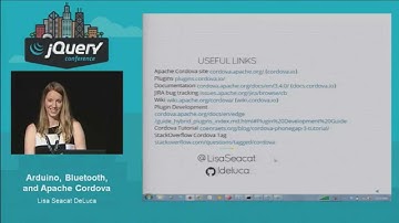 Lisa DeLuca - Arduino, Bluetooth, and Apache Cordova